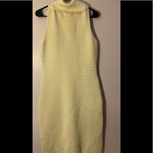 Calvin Klein sleeveless wool dress (cream/ beige)